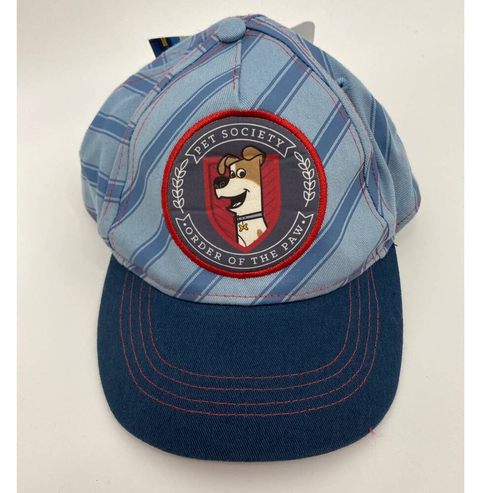 Secret Life of Pets Max Snapback Hat Blue Paw Baseball Cap Boys Kids NEW